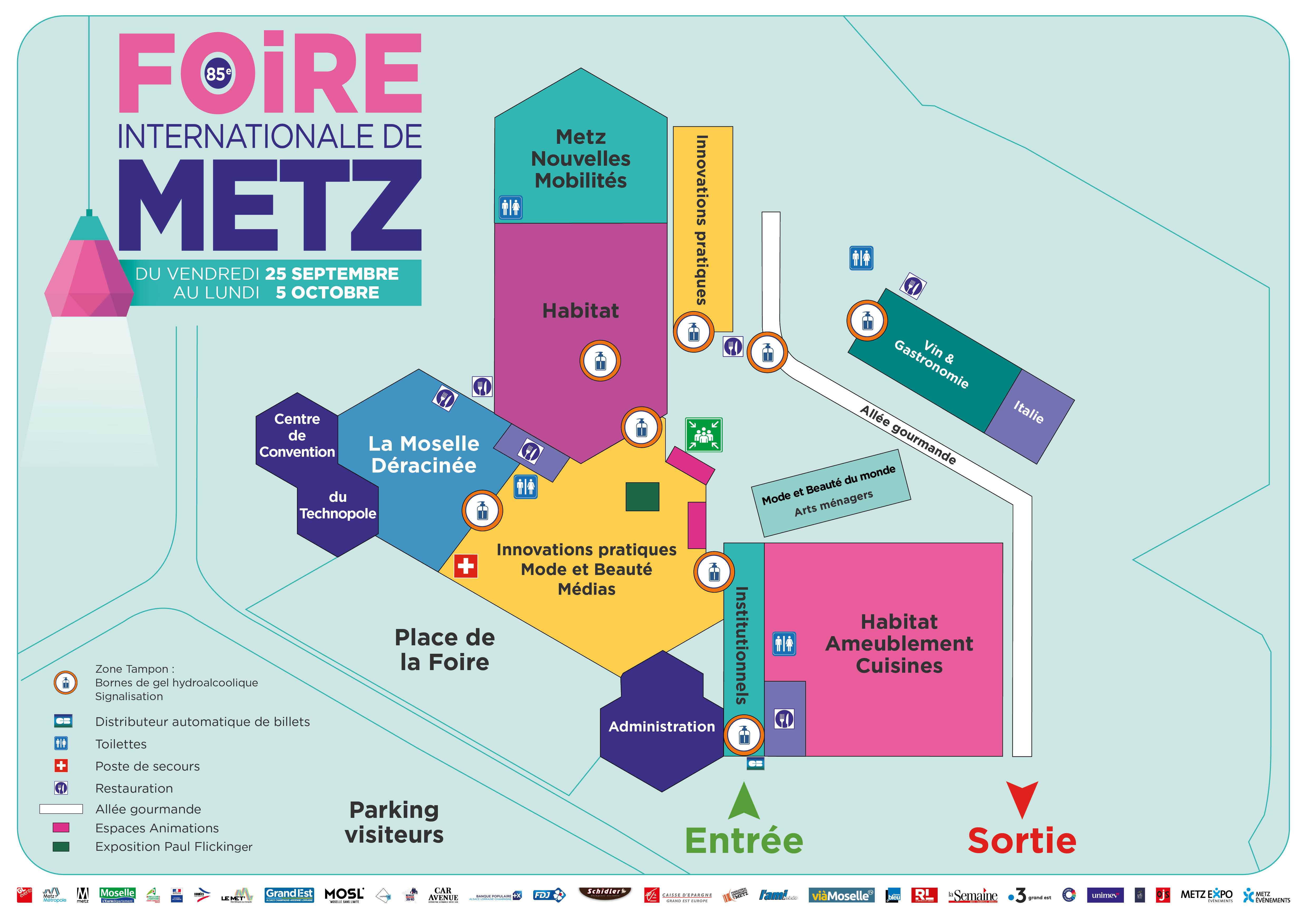 Plan de la FIM Foire de Metz